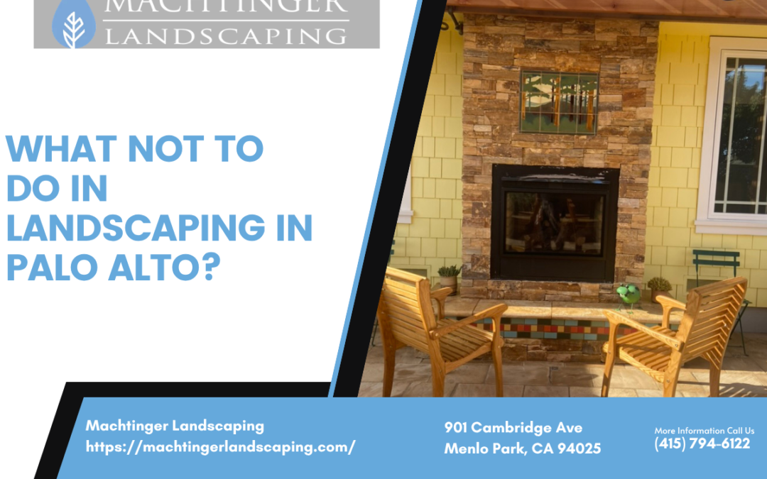 What not to do in landscaping in Palo Alto?